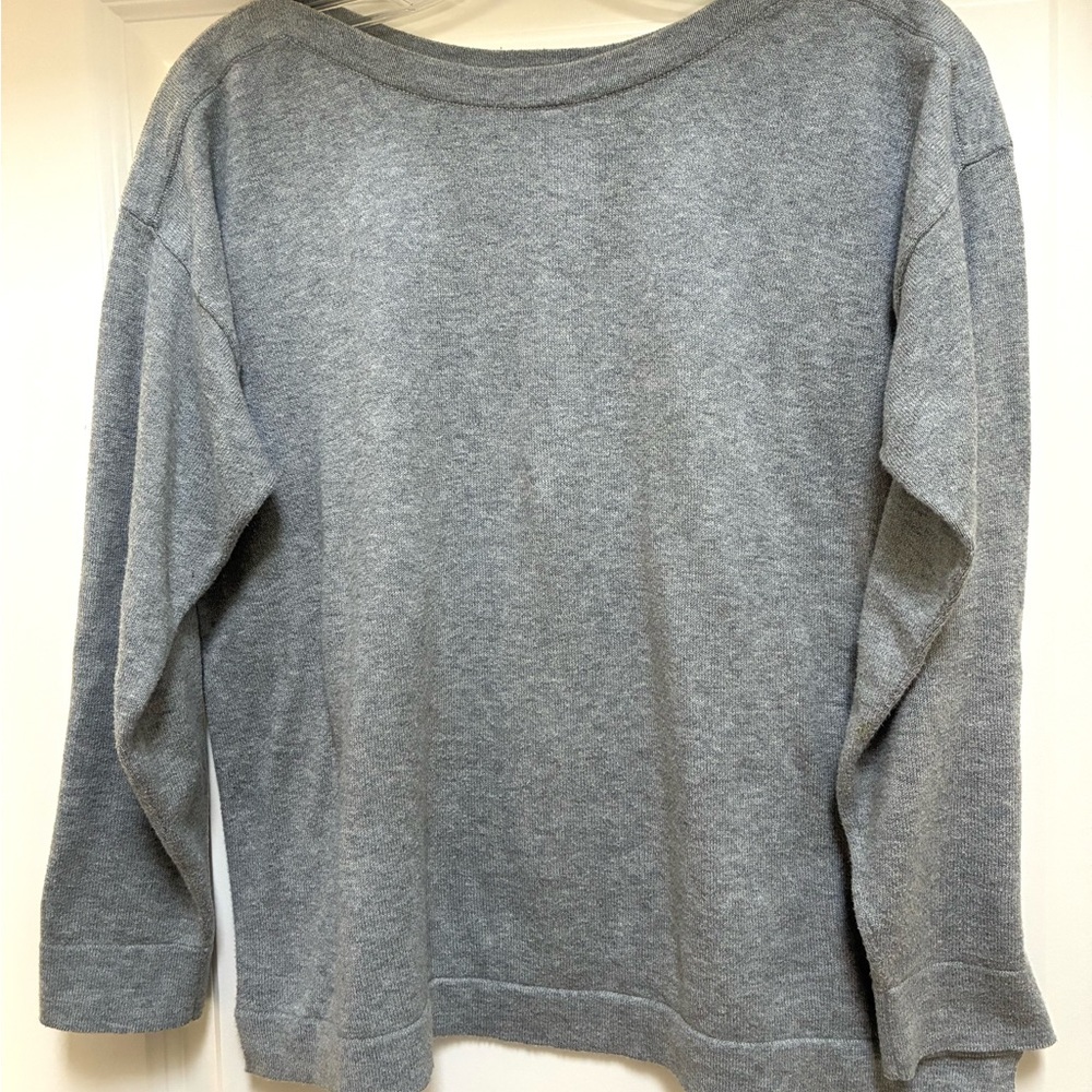 Eileen Fisher Petites Cotton Boat Neck Sweater
